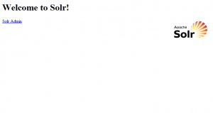 Solr Admin Welcome Screen Solr Admin Welcome Screen