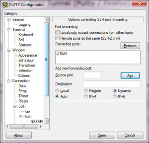 Configure Putty