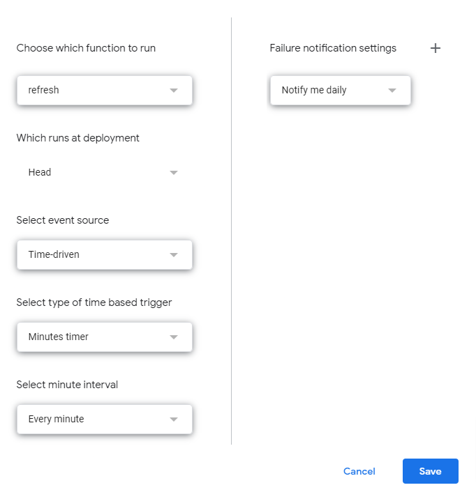 Refreshing Functions In Google Sheets